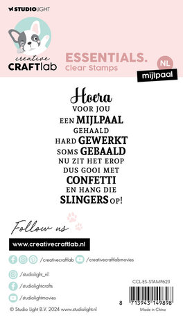 Creative Craftlab Essentials Clear Stamps Mijlpaal (CCL-ES-STAMP623) Creative Craftlab Essentials Clear Stamps Mijlpaal (CCL-ES-STAMP623)