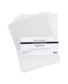 Spellbinders Clear Accetate Sheets 8.5x11 Inch (SCS-119) Spellbinders Clear Accetate Sheets 8.5x11 Inch (SCS-119)