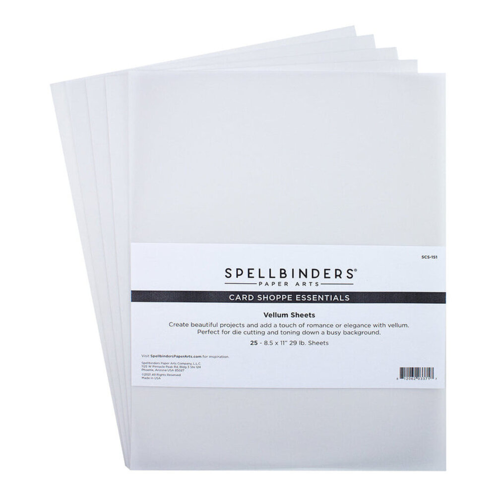 Spellbinders Vellum Sheets 8.5x11 Inch (SCS-151)