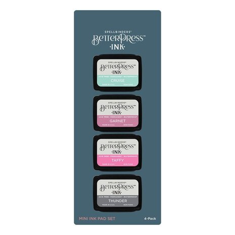Spellbinders BetterPress Mini Ink Pad Set Jet Set (BPI-023) Spellbinders BetterPress Mini Ink Pad Set Jet Set (BPI-023)