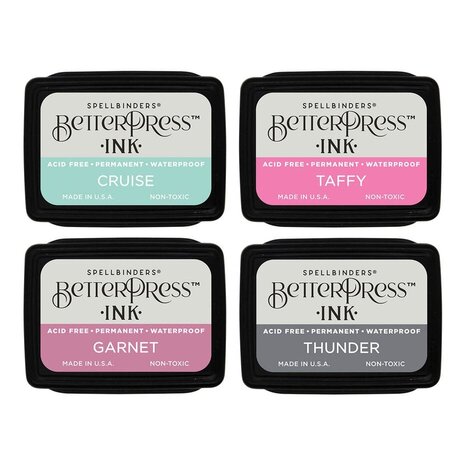 Spellbinders BetterPress Mini Ink Pad Set Jet Set (BPI-023) Spellbinders BetterPress Mini Ink Pad Set Jet Set (BPI-023)