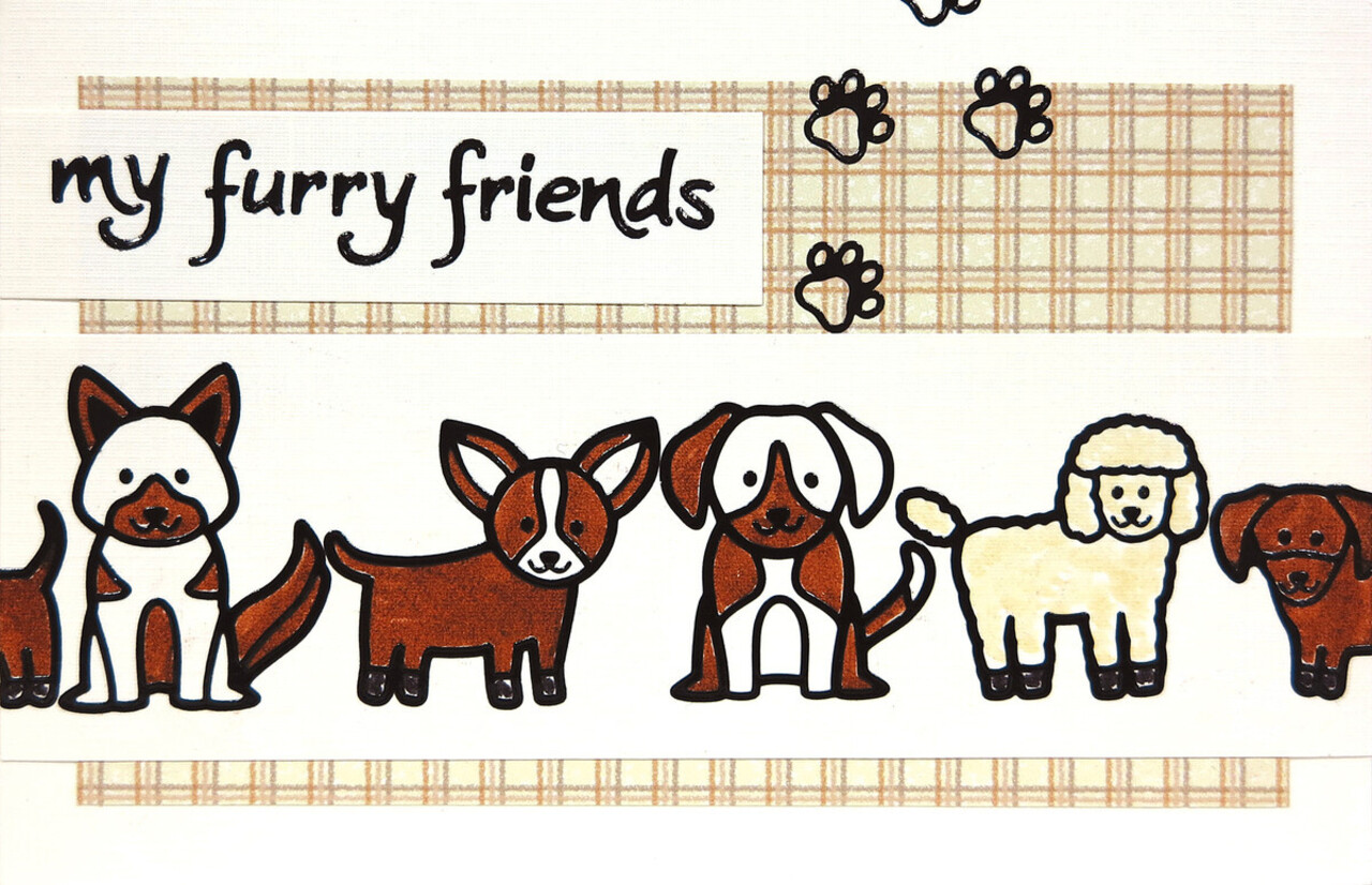 Krazy Kreations Outline Sticker Bundle Dogs (6.2314)