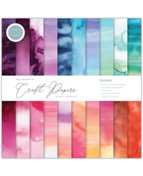 Craft Consortium Essential Craft Papers 8x8 Inch Paper Pad Ombre (CCEPAD030E)* Craft Consortium Essential Craft Papers 8x8 Inch Paper Pad Ombre (CCEPAD030E)*