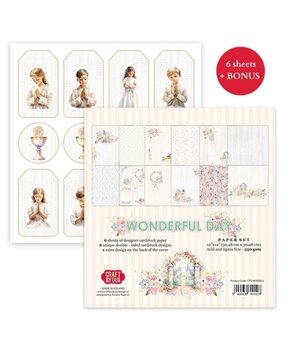 Craft & You Wonderful Day 12x12 Inch Paper Pack (6pcs) (CPS-WON30-6) Craft & You Wonderful Day 12x12 Inch Paper Pack (6pcs) (CPS-WON30-6)