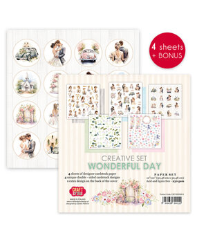 Craft & You Wonderful Day 12x12 Inch Creative Set (4pcs) (CSET-WON-4)