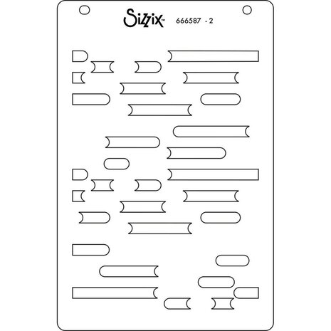 Sizzix Layered Stencils Downtown (666587)