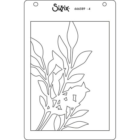 Sizzix Layered Stencils Frond (666589) Sizzix Layered Stencils Frond (666589)