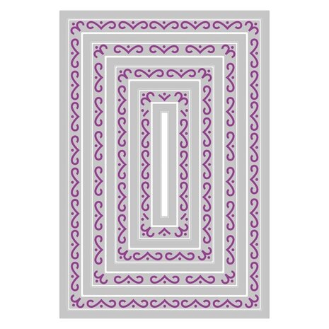 Sizzix Framelits Die Set Renee Deco Rectangles (666553)