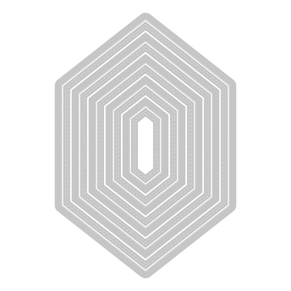 Sizzix Framelits Die Set Belinda Stitched Henxagons (666554) Sizzix Framelits Die Set Belinda Stitched Henxagons (666554)