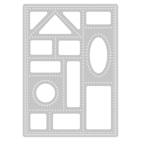 Sizzix Thinlits Die Set Faux Postage (666560) Sizzix Thinlits Die Set Faux Postage (666560)