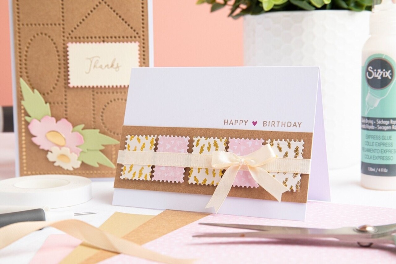 Sizzix Thinlits Die Set Faux Postage (666560) Sizzix Thinlits Die Set Faux Postage (666560)