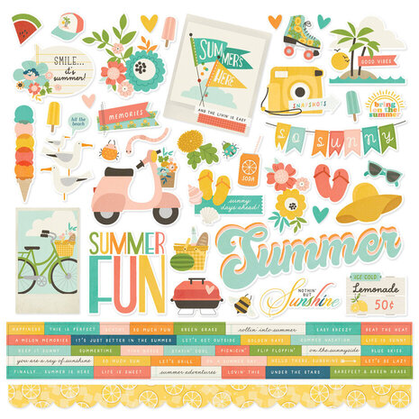 Simple Stories Summer Snapshots 12x12 Inch Collector's Essential Kit (22001) Simple Stories Summer Snapshots 12x12 Inch Collector's Essential Kit (22001)