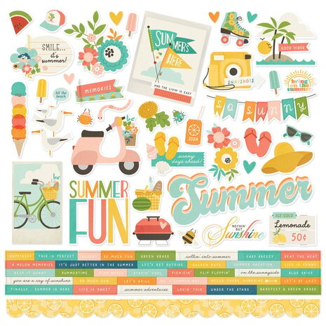 Simple Stories Summer Snapshots 12x12 Inch Collection Kit (22000) Simple Stories Summer Snapshots 12x12 Inch Collection Kit (22000)