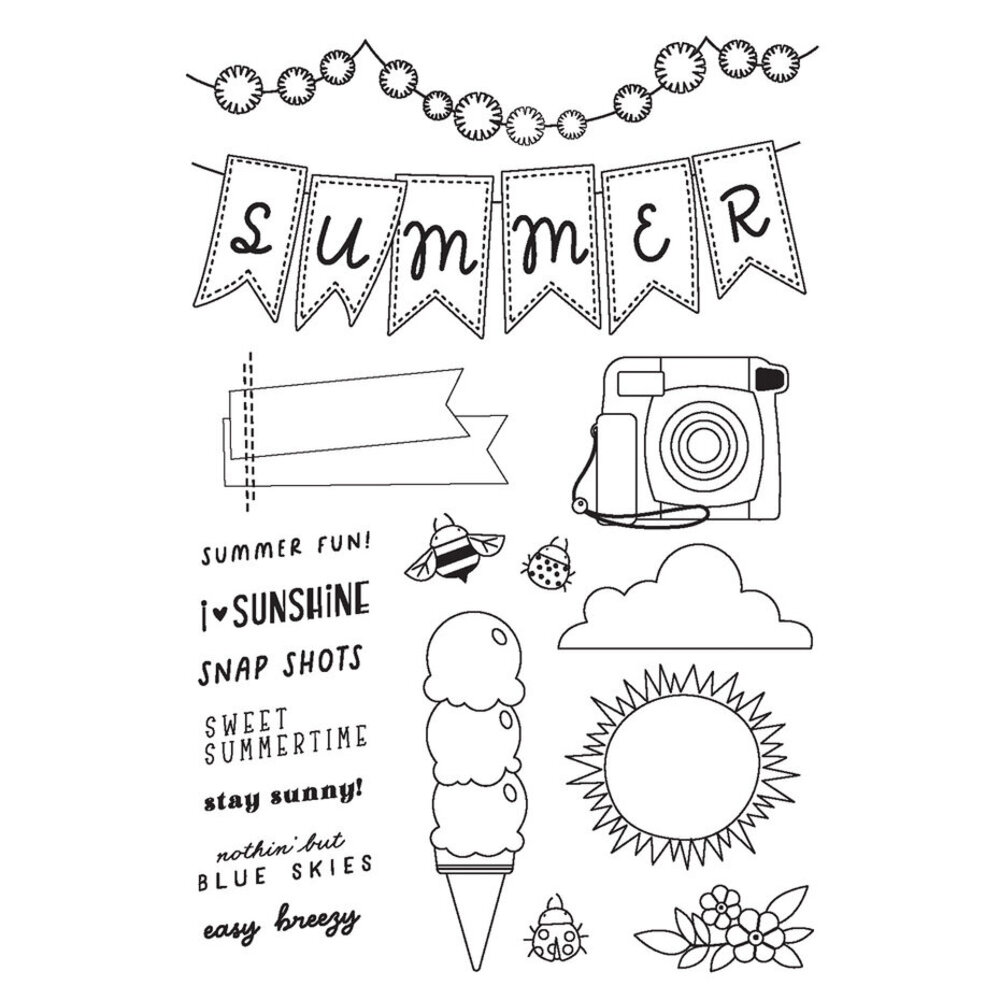 Simple Stories Summer Snapshots Clear Stamps (22016) Simple Stories Summer Snapshots Clear Stamps (22016)
