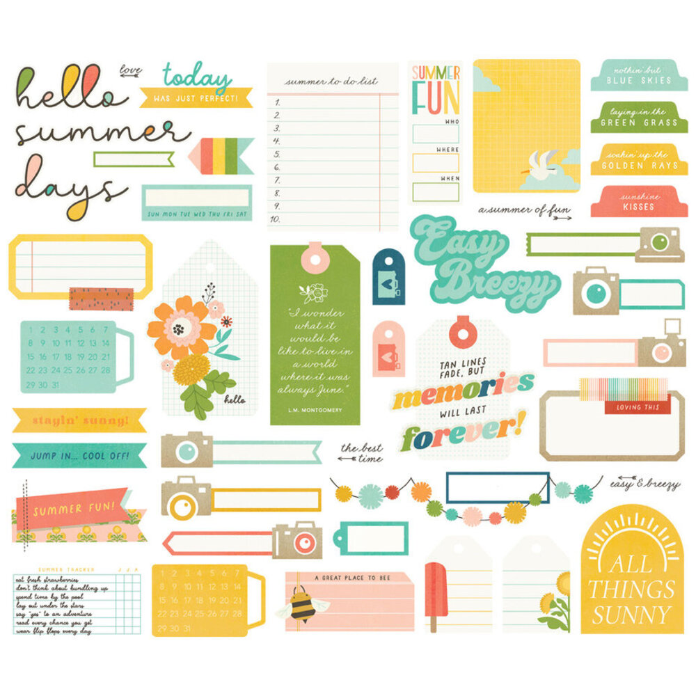 Simple Stories Summer Snapshots Journal Bits (22019) Simple Stories Summer Snapshots Journal Bits (22019)