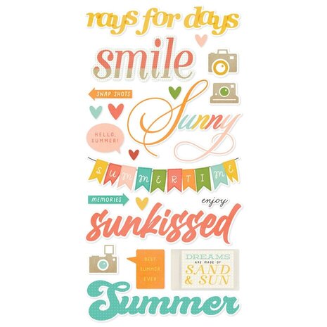 Simple Stories Summer Snapshots Foam Stickers (22026) Simple Stories Summer Snapshots Foam Stickers (22026)