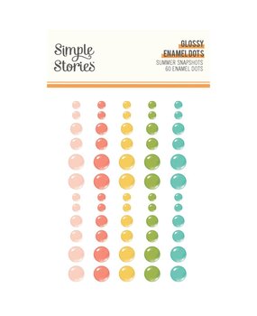 Simple Stories Summer Snapshots Glossy Enamel Dots (22028) Simple Stories Summer Snapshots Glossy Enamel Dots (22028)