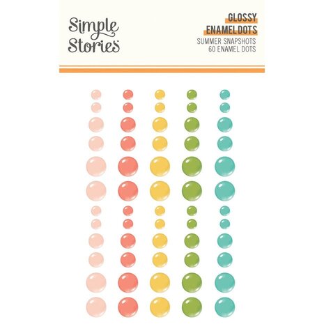 Simple Stories Summer Snapshots Glossy Enamel Dots (22028) Simple Stories Summer Snapshots Glossy Enamel Dots (22028)