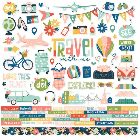 Simple Stories Pack Your Bags 12x12 Inch Collection Kit (22100) Simple Stories Pack Your Bags 12x12 Inch Collection Kit (22100)