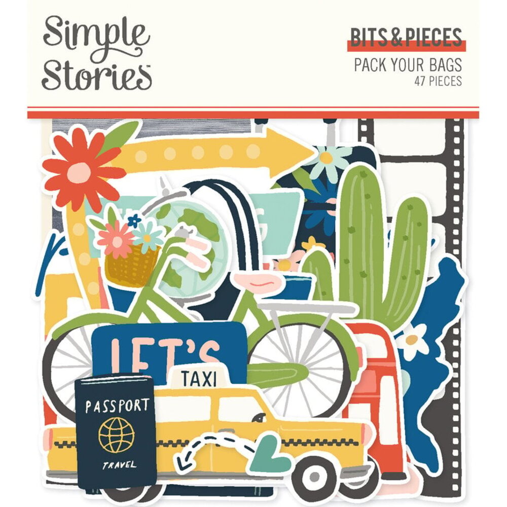 Simple Stories Pack Your Bags Bits & Pieces (22118)