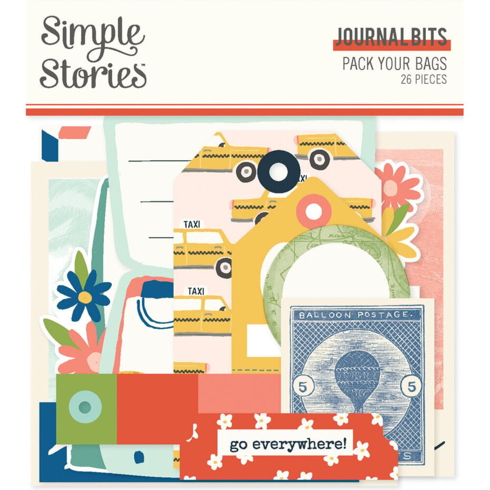 Simple Stories Pack Your Bags Journal Bits (22119)