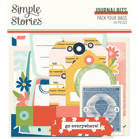 Simple Stories Pack Your Bags Journal Bits (22119)