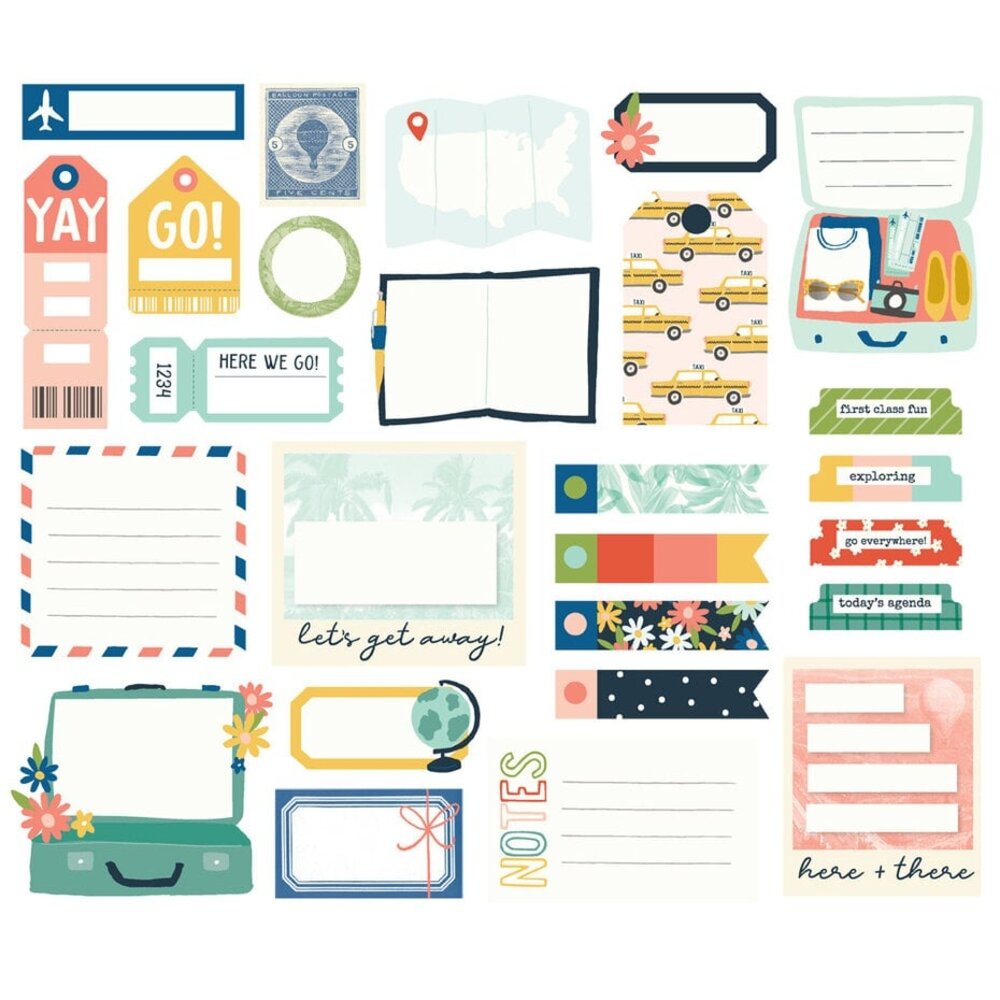 Simple Stories Pack Your Bags Journal Bits (22119)