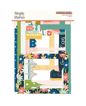 Simple Stories Pack Your Bags Chipboard Frames (22123) Simple Stories Pack Your Bags Chipboard Frames (22123)
