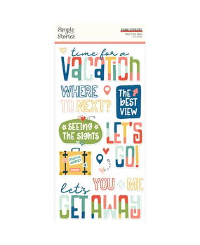 Simple Stories Pack Your Bags Foam Stickers (22124) Simple Stories Pack Your Bags Foam Stickers (22124)
