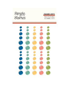 Simple Stories Pack Your Bags Enamel Dots (22126) Simple Stories Pack Your Bags Enamel Dots (22126)