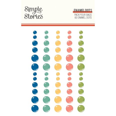 Simple Stories Pack Your Bags Enamel Dots (22126) Simple Stories Pack Your Bags Enamel Dots (22126)