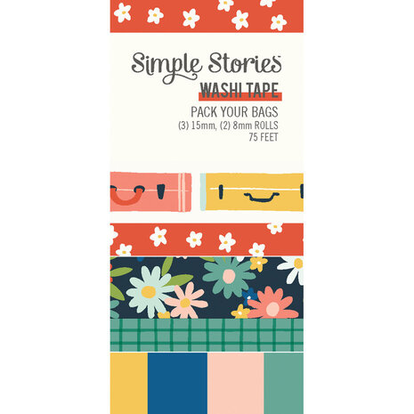 Simple Stories Pack Your Bags Washi Tape (22127) Simple Stories Pack Your Bags Washi Tape (22127)
