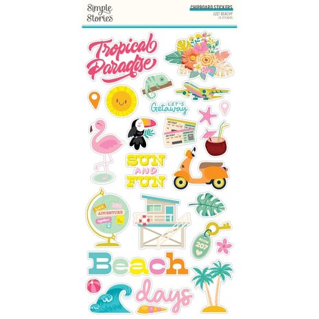 Simple Stories Just Beachy 12x12 Inch Collector's Essential Kit (22301)