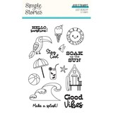 Simple Stories Just Beachy Clear Stamps (22316)