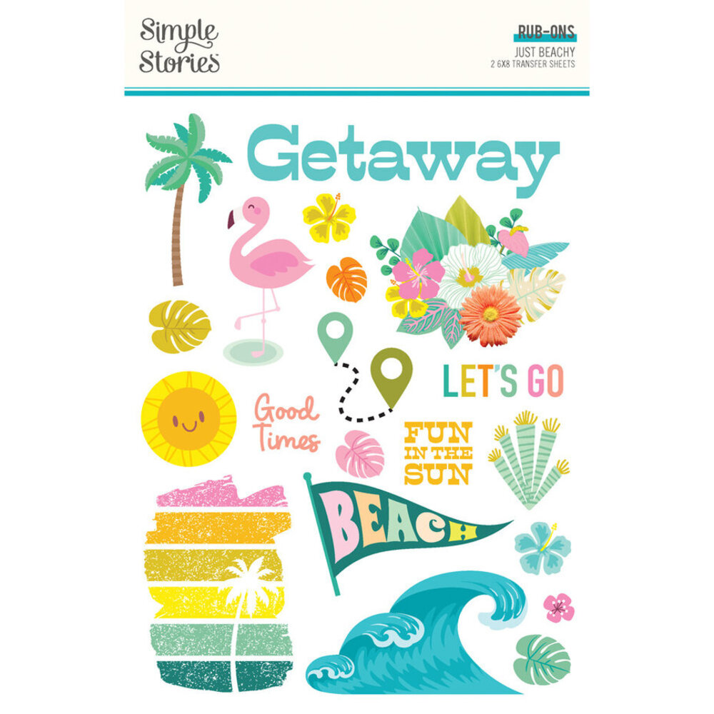 Simple Stories Just Beachy Rub Ons (22323) Simple Stories Just Beachy Rub Ons (22323)