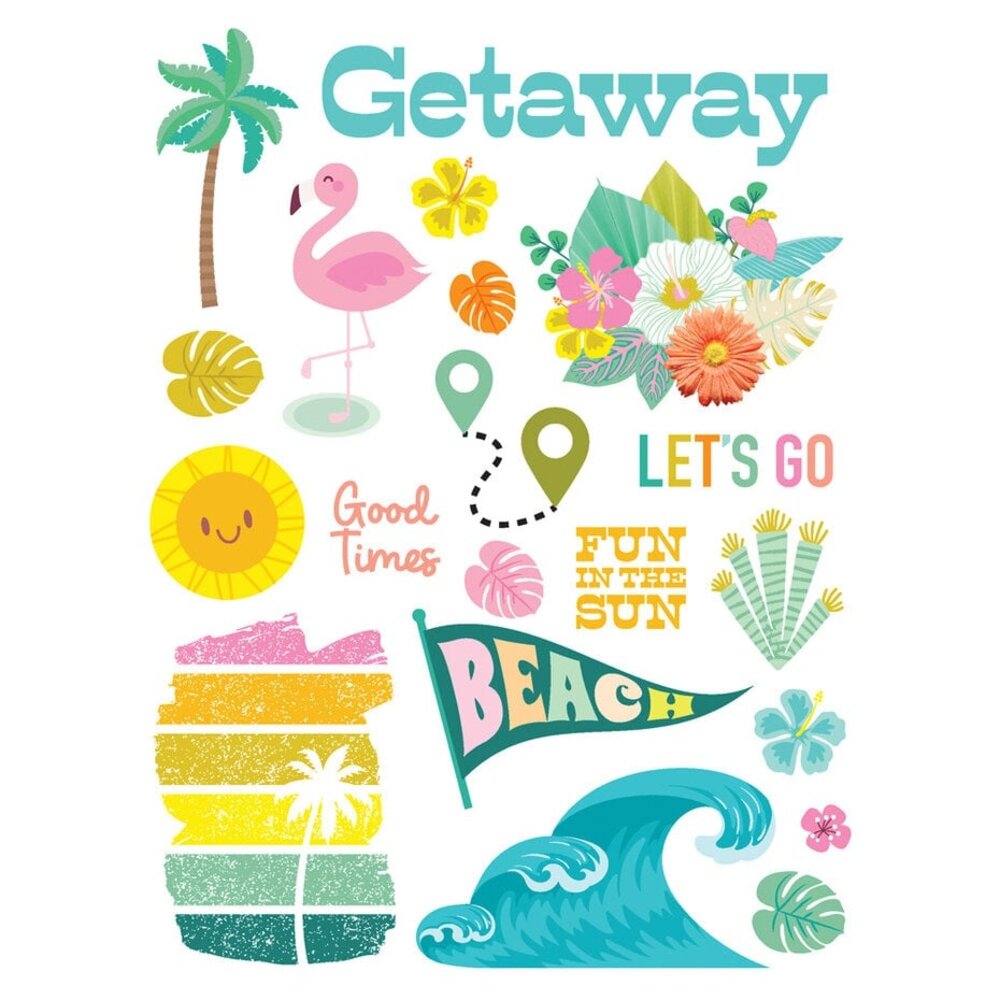 Simple Stories Just Beachy Rub Ons (22323) Simple Stories Just Beachy Rub Ons (22323)