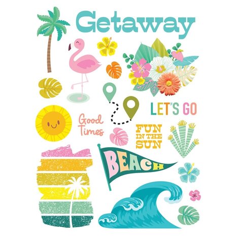 Simple Stories Just Beachy Rub Ons (22323) Simple Stories Just Beachy Rub Ons (22323)