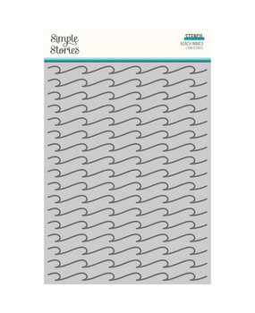 Simple Stories Just Beachy Stencil Beach Waves (22330) Simple Stories Just Beachy Stencil Beach Waves (22330)