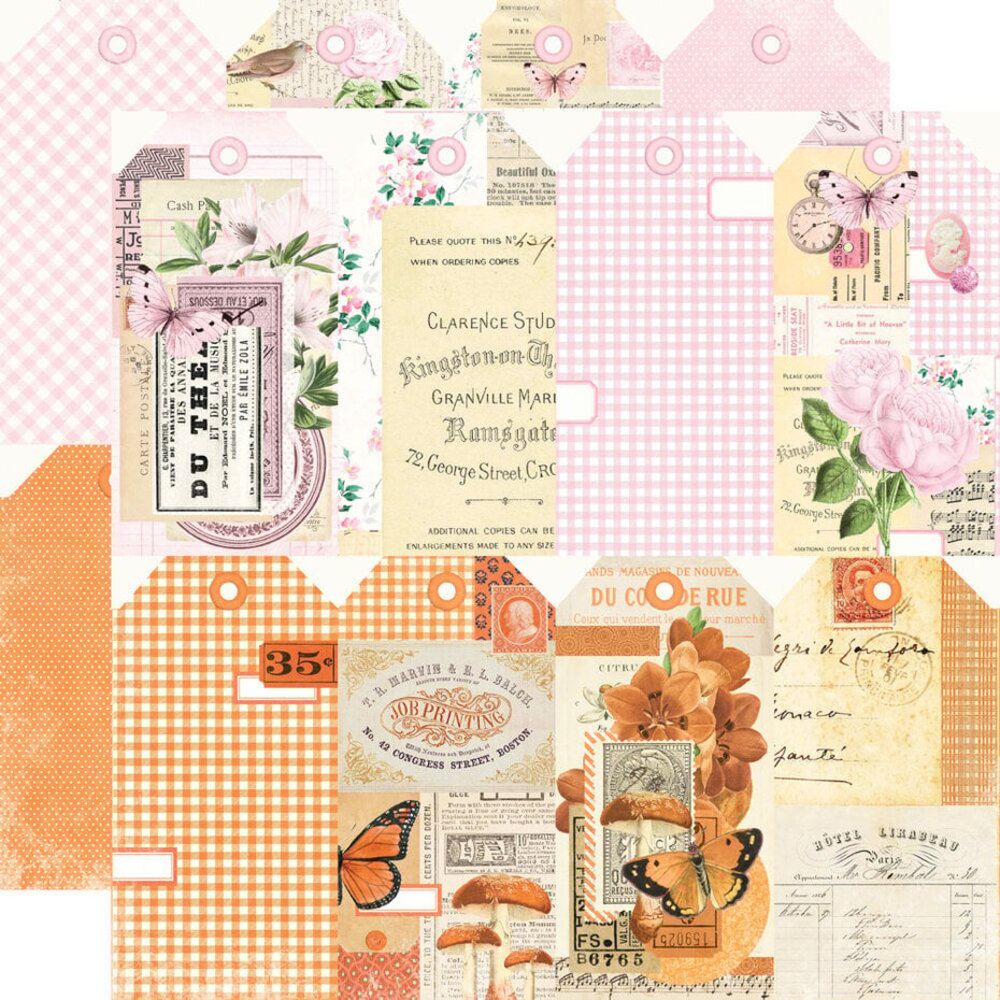 Simple Stories Simple Vintage Essentials Color Palette 12x12 Inch Designer Tags Kit (22216)
