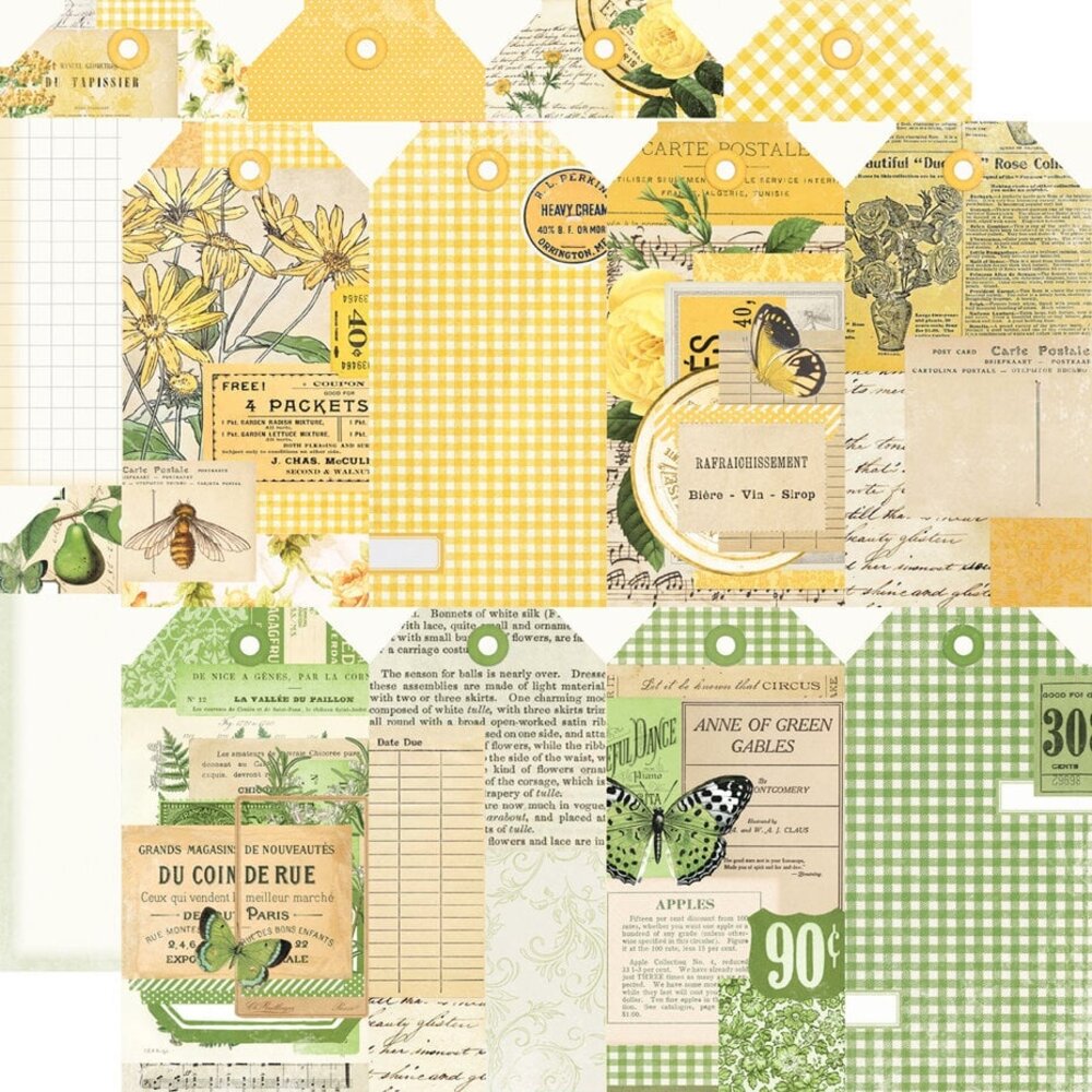 Simple Stories Simple Vintage Essentials Color Palette 12x12 Inch Designer Tags Kit (22216)