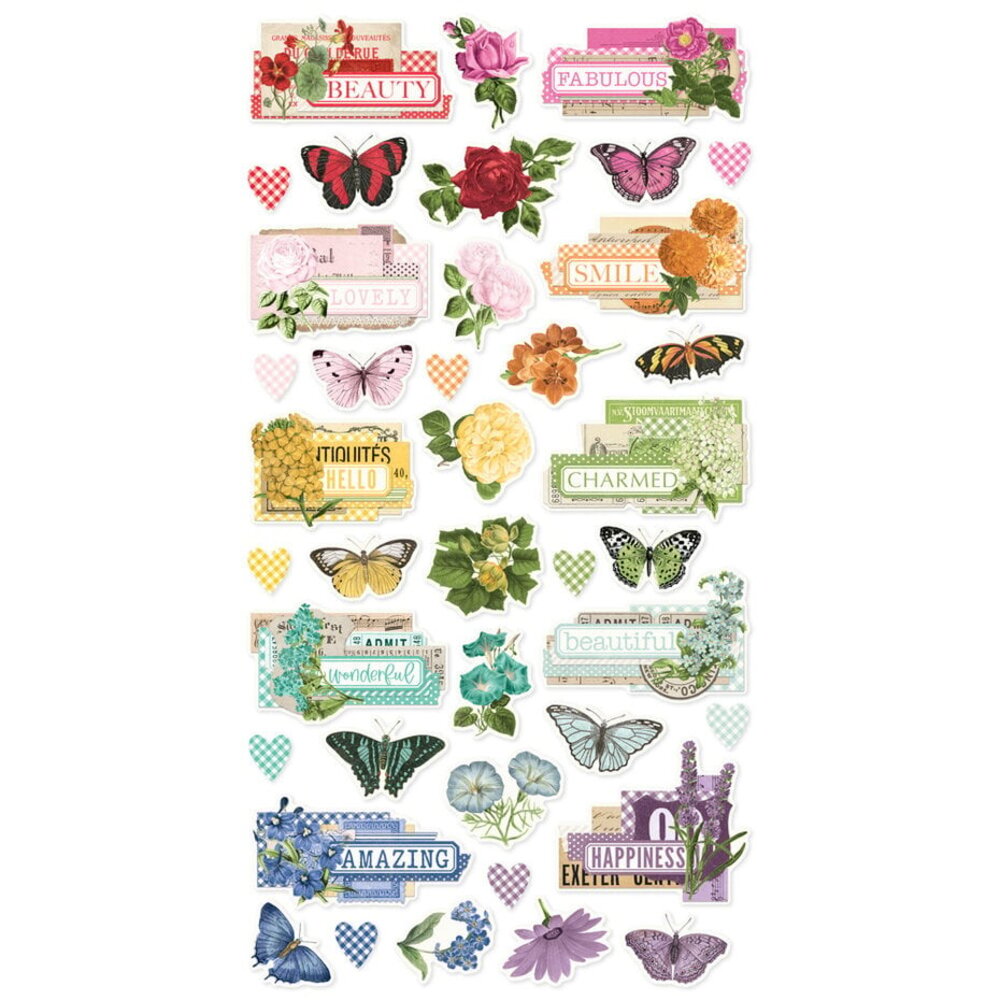 Simple Stories Simple Vintage Essentials Color Palette Chipboard Stickers (22229)