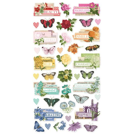 Simple Stories Simple Vintage Essentials Color Palette Chipboard Stickers (22229)