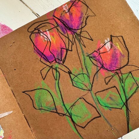 Dina Wakley MEdia Neon Scribble Sticks (MDA85478)