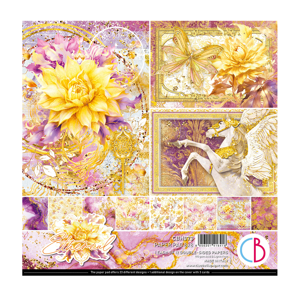 Ciao Bella Papercrafting Etheral 8x8 Inch Paper Pad (CBH073)
