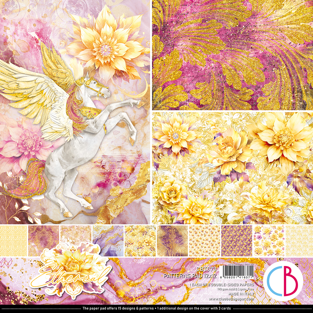 Ciao Bella Papercrafting Ethereal 12x12 Inch Patterns Pad (CBT073) Ciao Bella Papercrafting Ethereal 12x12 Inch Patterns Pad (CBT073)