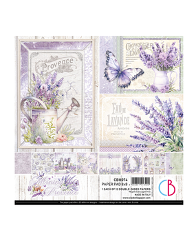 Ciao Bella Papercrafting Morning in Provence 8x8 Inch Paper Pad (CBH074)