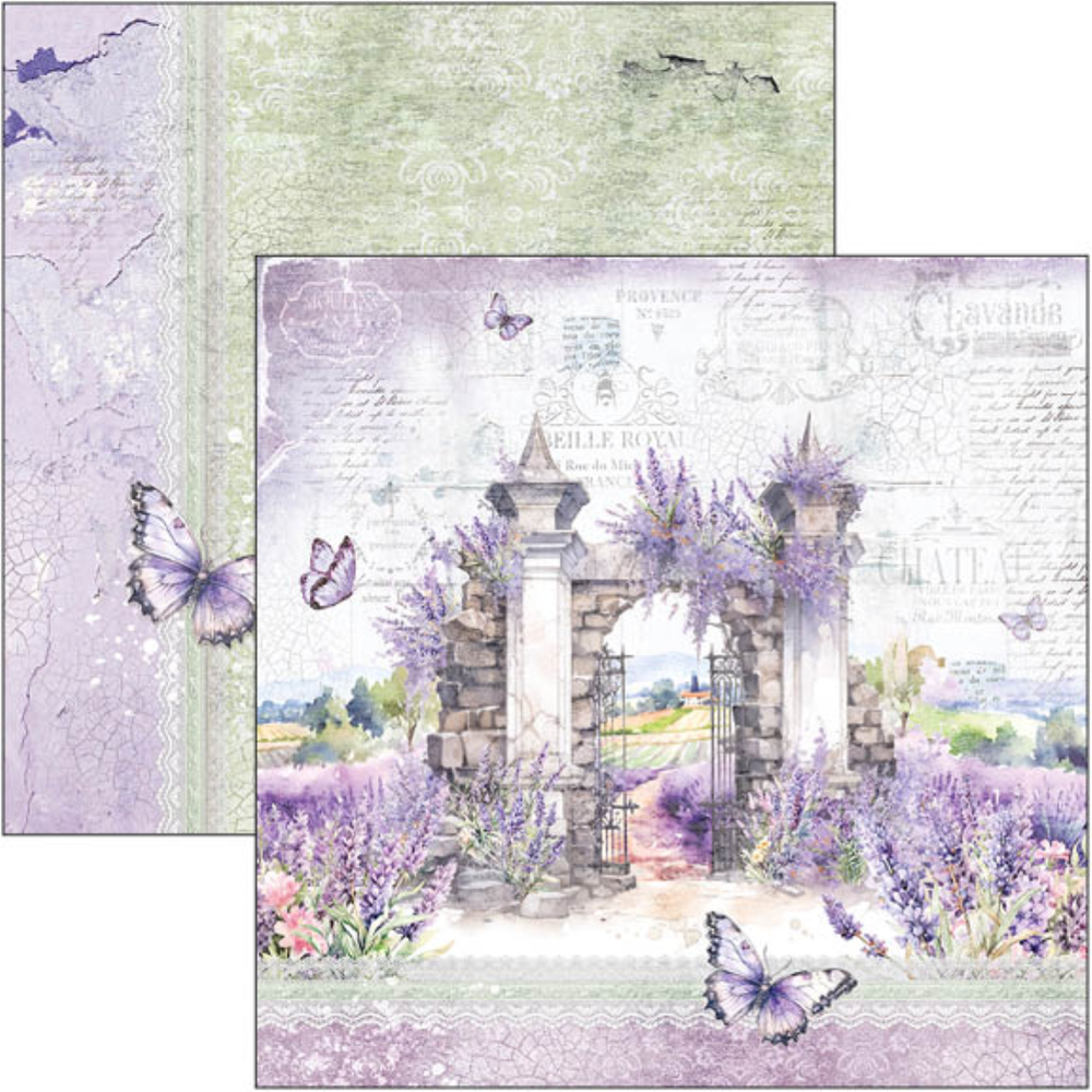 Ciao Bella Papercrafting Morning in Provence 8x8 Inch Paper Pad (CBH074)