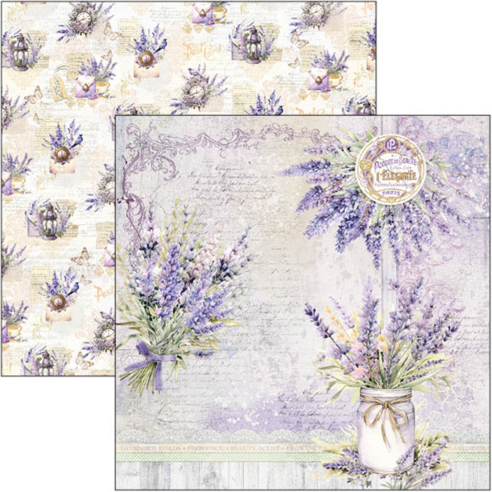 Ciao Bella Papercrafting Morning in Provence 8x8 Inch Paper Pad (CBH074)