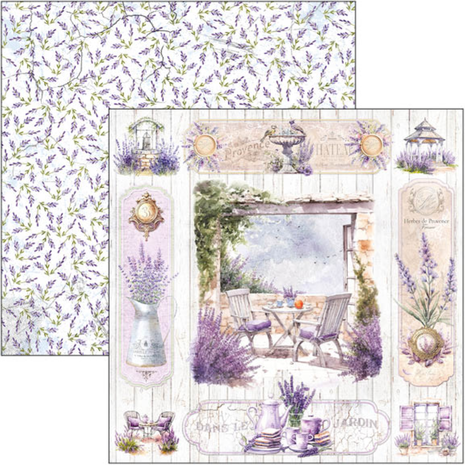 Ciao Bella Papercrafting Morning in Provence 8x8 Inch Paper Pad (CBH074)