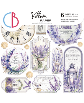 Ciao Bella Papercrafting Morning in Provence 6x6 Inch Vellum Paper (CBVQ013)